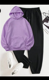 lilac and black Winter (track suit)